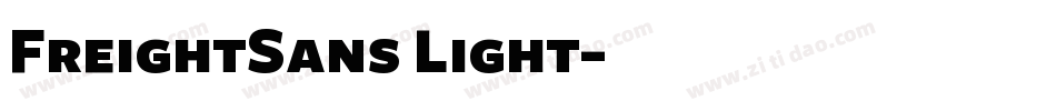 FreightSans Light字体转换